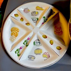 Vintage mid-century Idezen Ware divided relish tray